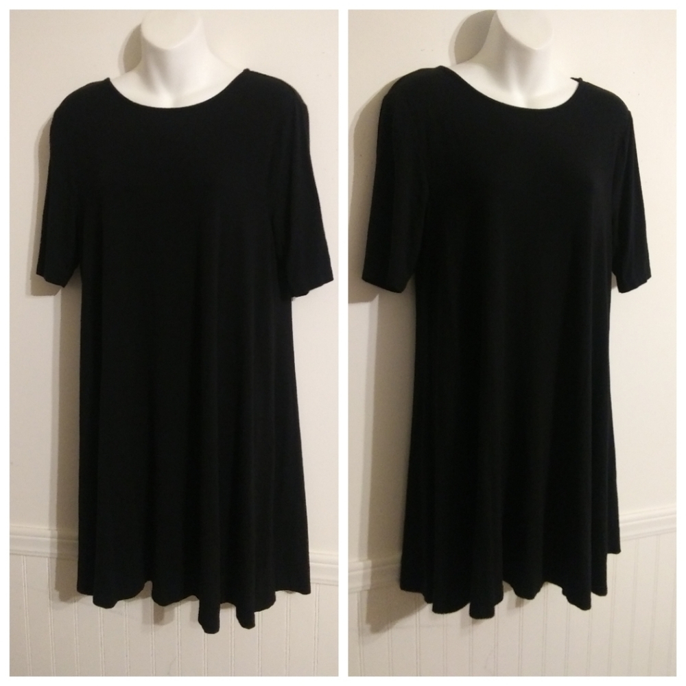 💛 Old Navy Short Sleeve Flowy Midi Dress Size LP